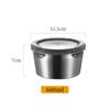 Fiambrera de acero inoxidable 304 de grado alimenticio, para refrigerador, a prueba de fugas, con tapa
