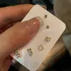 Brincos Exquisitos com Letra H Cravejada de Diamantes para Mulheres, Design de Nicho de Alto Padrão, Brincos Exquisitos Que Podem Ser Usados ao Dormir, Versáteis para o Dia a Dia