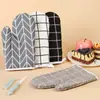 Guantes resistentes al calor y anti-quemaduras específicos para horno, microondas, algodón lino, guantes resistentes a alta temperatura, herramientas de cocina para hornear