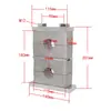 Abrazadera de tubo de aleación de aluminio de alta resistencia GB, abrazadera doble superior e inferior, abrazadera de fijación, soporte de agua, abrazadera doble de aleación de aluminio