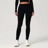 Pantalones de yoga de cintura alta para mujer para otoño e invierno transfronterizos, color crema, control de abdomen, realce de glúteos, secado rápido, ajustados, moldeadores, pantalones de fitness