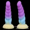 Tapón Anal Erótico para Mujer Pequeño de Color Gelatina que Brilla en la Oscuridad, Juguete Sm para Exteriores, Producto para Adultos, Dispositivo de Estimulación Masturbación en la Zona Trasera