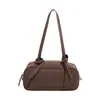 Bolsa Boston de Gran Venta 2026 Nueva Retro Mate Bolso de Hombro Único Otoño Invierno Bolsa de Bowling Moda para Viajes Cotidianos Bolso de Axila