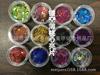 Accesorios para Uñas Recorte Corazón de Melocotón Lentejuelas Láser 4MM Corazón de Melocotón Hueco Estrella de Cinco Puntas Lentejuelas para Uñas Corazón de Melocotón