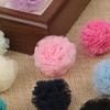Venta directa de fábrica en stock 2.5 bola de malla de encaje bola de pelo de malla hecha a mano flor de tela flor diy accesorios de joyería