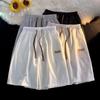 Shorts casuais americanos masculinos verão 2024, nova marca de moda, calças esportivas soltas e retas, calças finas de basquete