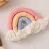 Accesorios Colgantes Arcoíris Siete Colores Estilo Escandinavo DIY Colgantes Decorativos Tejidos con Cuerda de Algodón Hechos a Mano Accesorios Pequeños para Joyería