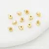 Fivela de posicionamento banhada a ouro 18k fivela oculta panela de pressão pulseira fixa acabamento de colar material para pulseira DIY feito à mão joia
