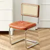 Silla de comedor retro, silla de ratán famosa en internet estilo nórdico, silla japonesa vintage simple y moderna para el hogar, silla de ocio para casa de huéspedes
