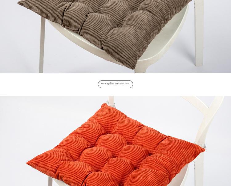 多功能灯芯绒加厚椅垫（9针定位） 坐垫厂家