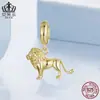 Colgante Original León Dominante Aifulu Plata de Ley S925 Accesorios para Joyería Animales con Cuentas DIY Accesorios Venta al por Mayor