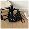 Bolso Pequeño de Mano con Puntos Simples para Mujer 2026 Otoño Nuevo Estilo Moda Bolso Nube Fruncido Popular Personalidad Bolso Cruzado