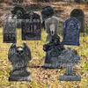 Placa Popular de Halloween Transfronteiriça, Placa Decorativa de Halloween em Forma de Lápide para Jardim Externo e Quintal