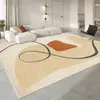 Sala de Estar Antiderrapante Estilo Creme Alto Padrão Luxo Janela Saliente Sem Lavar Tapete de Chão para Sofá Quarto Mesinha de Cabeceira Tapete para Mesa de Centro