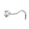 Moda e Estilo Transfronteiriços Aço Inoxidável Forma Especial Zircônia Multicor Piercing de Nariz Barra Reta Barra Curva Joia para Piercing Pequenos Brincos Liberação Rápida