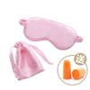Set de dos piezas de bolsa de almacenamiento para antifaz de seda transfronterizo, para dormir, portátil, para sombrear los ojos, se puede añadir logotipo