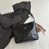 Bolsa Simples com Laço sob o Braço Feminina 2025 Novo Estilo Estilo Estrangeiro Bolsa Baguete Portátil Bolsa Transversal Quadrada Pequena com Corrente Versátil