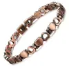 Pulsera Magnética de Cobre Rojo Antigua Más Vendida Transfronteriza, Pulsera Ajustable Creativa en Forma de Corazón, Exclusivamente para Ventas Transfronterizas