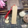 Marcador de Libro en Blanco de Bambú Hecho a Mano para Estudiantes y Niños Tablero de Bambú Material DIY Grabado de Logo Láser