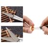 Mango de acero cuchillo de pulir ágata para rayar material de ágata natural para herramienta de pulido de mantenimiento diario de joyería de oro y plata