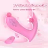 Ylove Yanai App Doble Choque Interno y Externo Dispositivo de Masturbación Vestible Masajeador Clitoriano Productos Sexuales para Adultos Femeninos