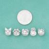 Pulsera trenzada de plata pura 999 Sanrio coolomi con cuentas, accesorios de bricolaje hechos a mano, pulsera trenzada, joyería