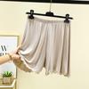 Shorts Modal Feminino Verão Cintura Alta Slimming Outerwear Calças de Pijama Domésticas Plus Size Casual Soltas Finas Calças de Perna Larga