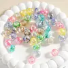 Cuentas de Concha, Cuentas Redondas de Cristal, Cadena para Teléfono DIY, Accesorios de Joyería de Resina, Cuentas de 12 mm, Estilos Mixtos, Venta al por Mayor