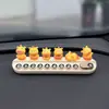 Matrícula temporal creativa y personalizada para estacionar coches, con un lindo diseño de capibara, perfecta para mostrar tu número de teléfono y como adorno para el coche