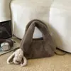 Bolso Peludo Otoño/Invierno para Mujer 2026 Nuevo Estampado de Leopardo Elegante Bolso de Mano Moda Versátil Bolso de Hombro Bolso Cruzado de Moda