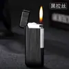 Encendedor inflable ultrafino de llama abierta con rueda rodante retro, portátil, XF805, para diseño publicitario y logotipos.
