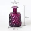 Novo Vaso Azul de Vidro Estilo Chinês com Acabamento de Luxo para Arranjos de Flores na Sala de Estar, Decoração de Casa para Pousadas e Quartos Modelo; Vaso Hidropônico Roxo de Luxo Leve