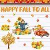 Bestseller transfronterizo otoño Acción de Gracias imanes para refrigerador personalizados para el hogar ventana puerta de garaje imanes fiesta decoración del hogar