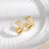 Brincos Torcidos de Zircônia Microincrustada com Personalidade Vintage, Estilosos e Ousados, Brincos Minimalistas de Nicho de Alta Qualidade