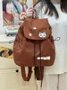 Mochila Linda de Gato Estilo Coreano para Estudiantes Universitarios, Versátil Bolso Escolar a Cuadros para Clase y Trayectos, Mochila Ligera Casual para Viajes