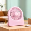 Ventilador de Mesa Pequeno Modelo Novo 2026 com Vento Forte de Três Velocidades e Suporte Retrátil, Design Simples, Pode Ser Impresso com Logotipo