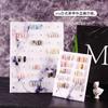 Acrílico nail art display board color plate display frame modelo de trabalho Um padrão de mármore nail art color card display board