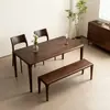 Mesa de Té para Balcón Estilo Song con Ensambles de Caja y Espiga, Mesa de Té de Alta Gama para Sala de Estar, Mesa de Té para Balcón de Apartamento Pequeño, Mesa de Té para Oficina