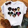 Camiseta de manga corta para mujer 2023, estampado de moda, camiseta de fondo de estación independiente, camiseta de mujer de talla europea, cuello redondo