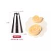 Boquilla para manga pastelera Xyt 5 6 8 10 12 14 16 18 20 dientes tamaño grande mediano pequeño frijol soluble galleta rosa