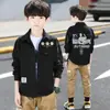 Camisa de Manga Comprida para Meninos 2025 Novo Modelo Camisa Jaqueta de Primavera Infantil Roupas de Primavera para Crianças Maiores Camisa Fina de Primavera e Outono