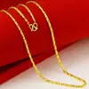 Oro de arena de Vietnam electrochapado en oro real cadena de clavícula de moda femenina elegante todo-partido suministro de fábrica de comercio electrónico en vivo venta al por mayor