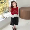 Conjunto de Verano para Niñas 2026 Nuevo Elegante Ropa de Verano Infantil Estilo Coreano Sin Mangas Casual Conjunto de Dos Piezas para Bebés Niñas