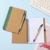 Cuaderno de Papel Kraft A5 Amazon Transfronterizo Notas Adhesivas Diseño de Cuaderno de Hojas Sueltas Se Puede Imprimir con Logo Bloc de Notas Cuaderno de Espiral
