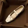 Zapatos Mary Jane Franceses con Pedrería que Aumentan la Altura Interior para Mujeres Menudas, Nuevos Zapatos de Mujer para Primavera/Otoño 2026 con Punta Cuadrada y Tacón Bajo