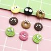 Caricatura Ojos Grandes Monstruo Galleta Biscuite Accesorios de Resina diy Material Carcasa de Teléfono Accesorios para el Cabello Refrigerador Zapato Flor Coche