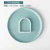 Molde para Galletas Cuadrado Redondo con Forma de Ola, Juego de Cortadores de Fondant con Marco Rectangular Arqueado para Bendiciones, Herramientas para Hornear