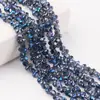 Contas de vidro cristal galvanizado contas de amendoim novos acessórios de joias diy contas soltas pulseira acessórios de cabelo fabricantes