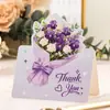 Tarjetas de Felicitación 3D de Flores Transfronterizas, Tarjetas Universales de Bendición para Cumpleaños y Día de San Valentín de Floristería, Tarjetas de Mensaje Sencillas, Tarjetas de Agradecimiento