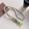 Cordón para teléfono móvil colgado con nueva cuerda trenzada para el hombro para teléfono móvil, ajustable, colgante de corazón, cuerda anti-pérdida, venta al por mayor